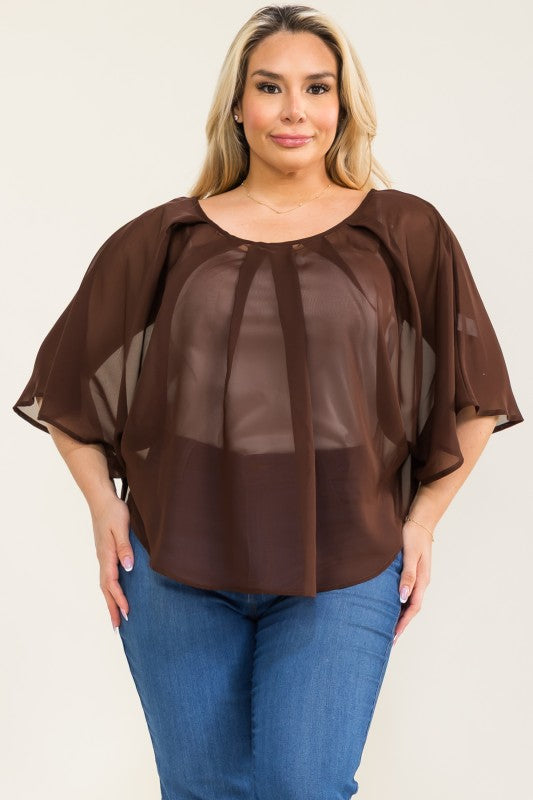 Cape Overlay Toppur