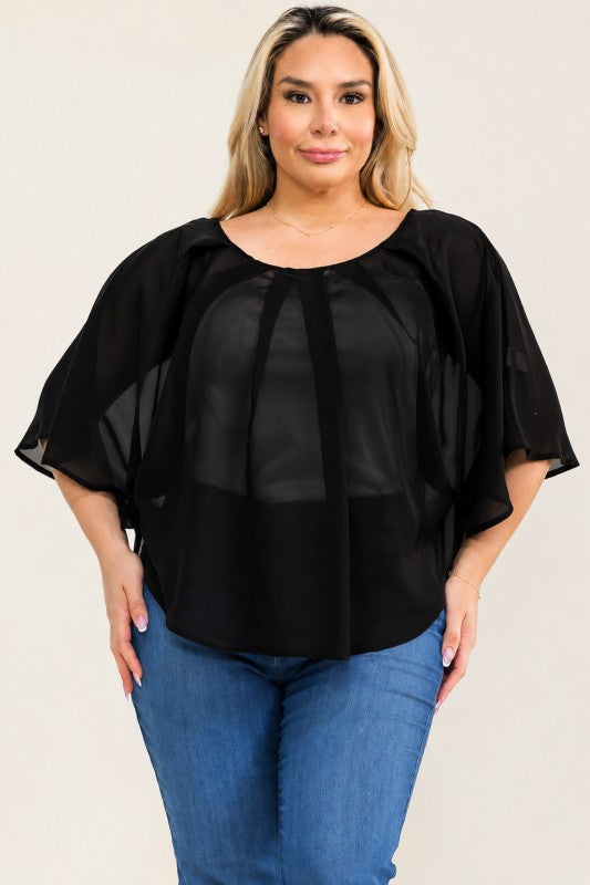 Cape Overlay Toppur