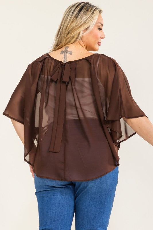 Cape Overlay Toppur