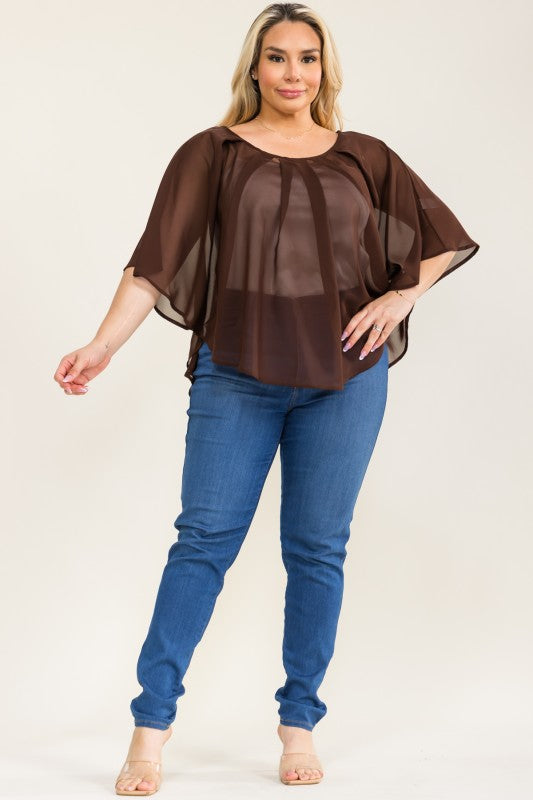 Cape Overlay Toppur