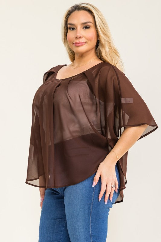 Cape Overlay Toppur