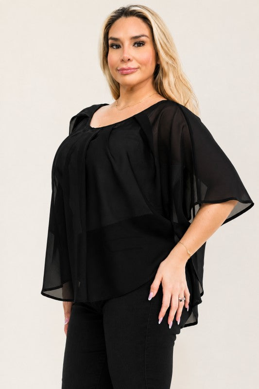 Cape Overlay Toppur