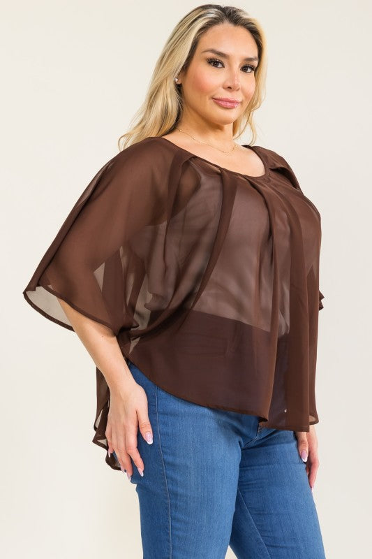 Cape Overlay Toppur
