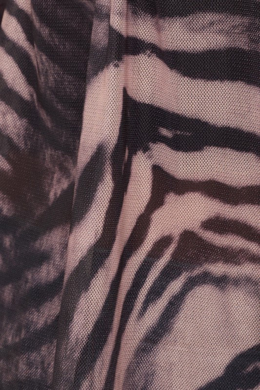 Zebra Tie Toppur