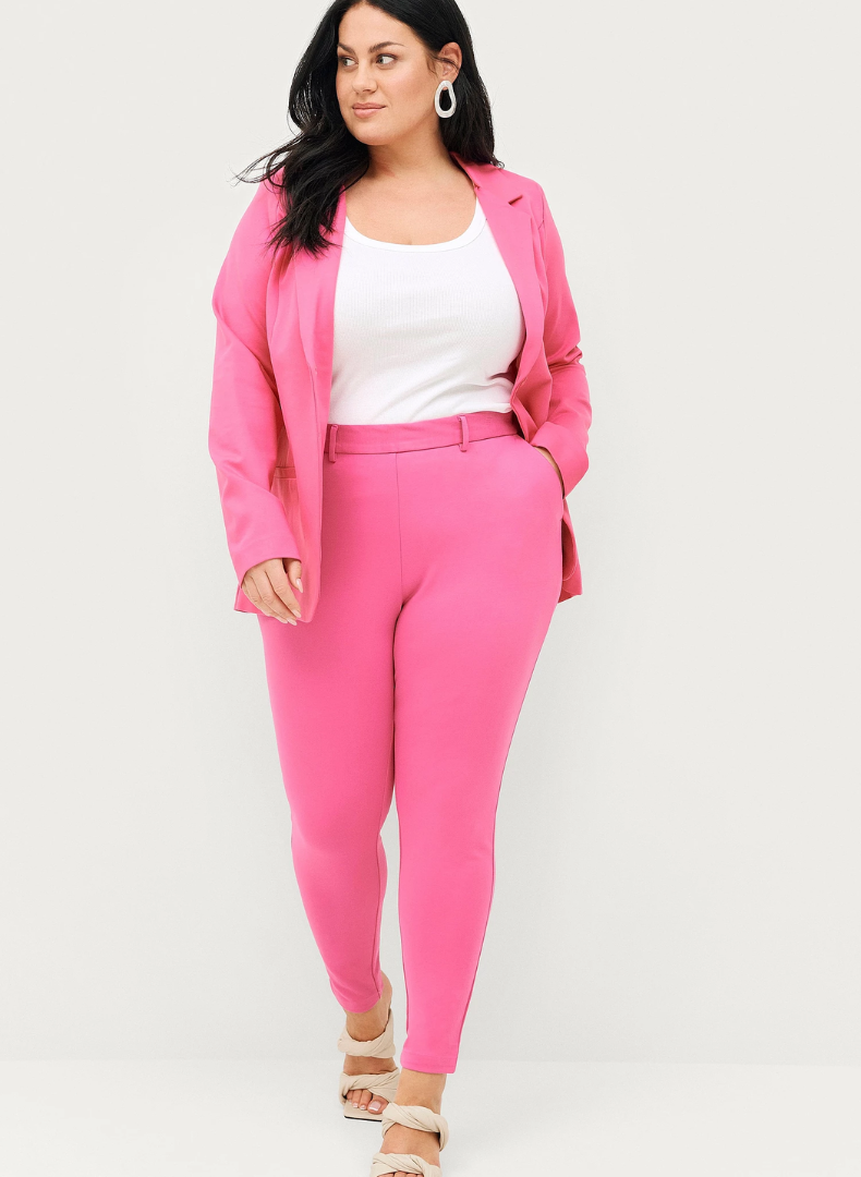 Maddie Cropped Buxur - Pink