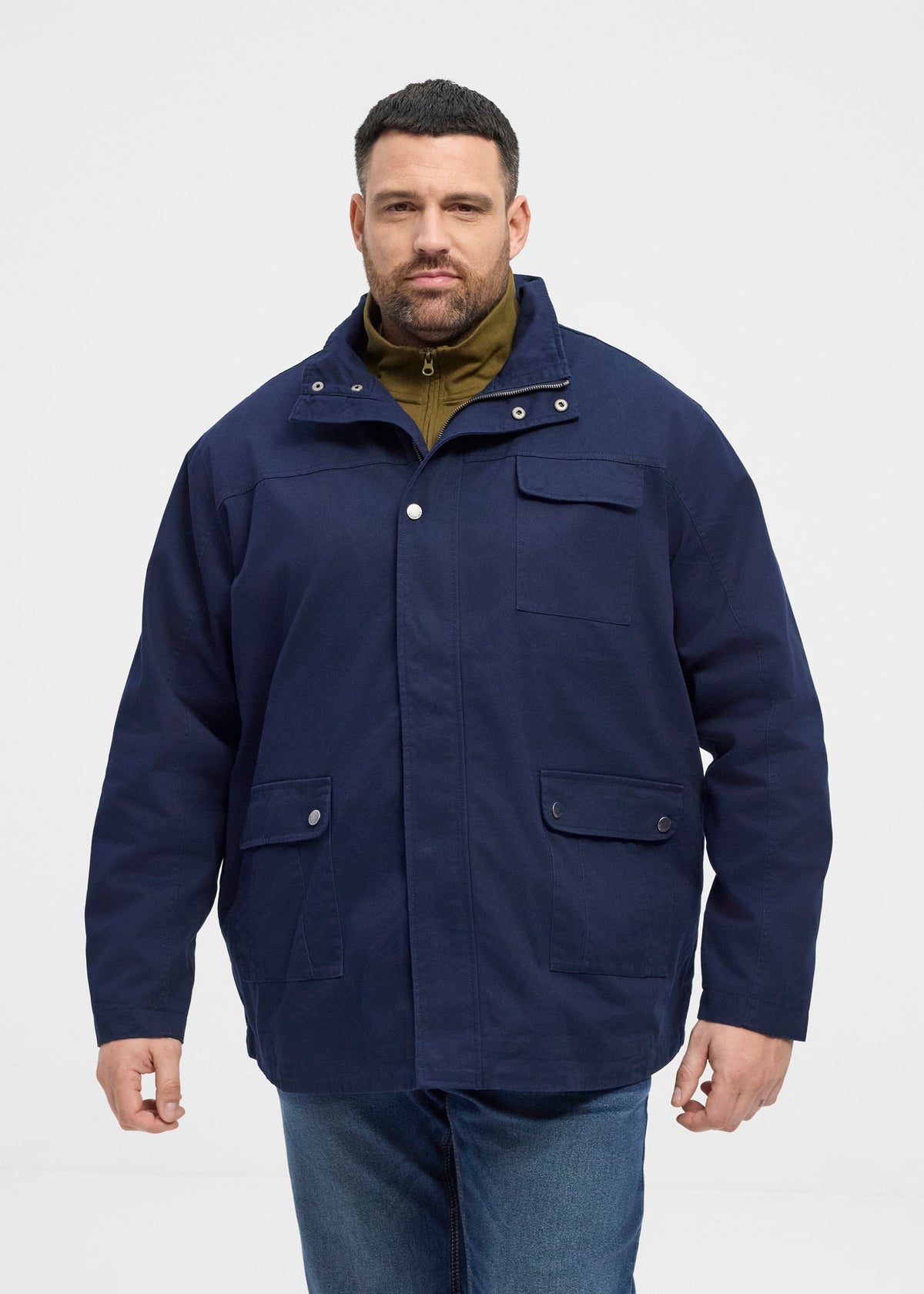 Navy Blue Denim Jakki