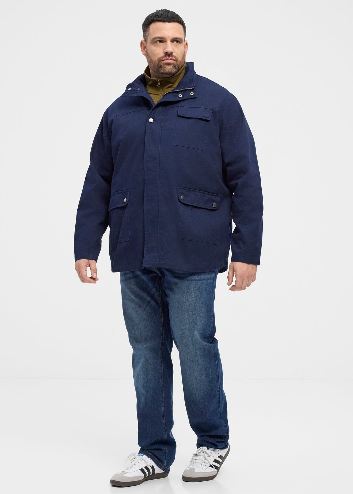 Navy Blue Denim Jakki