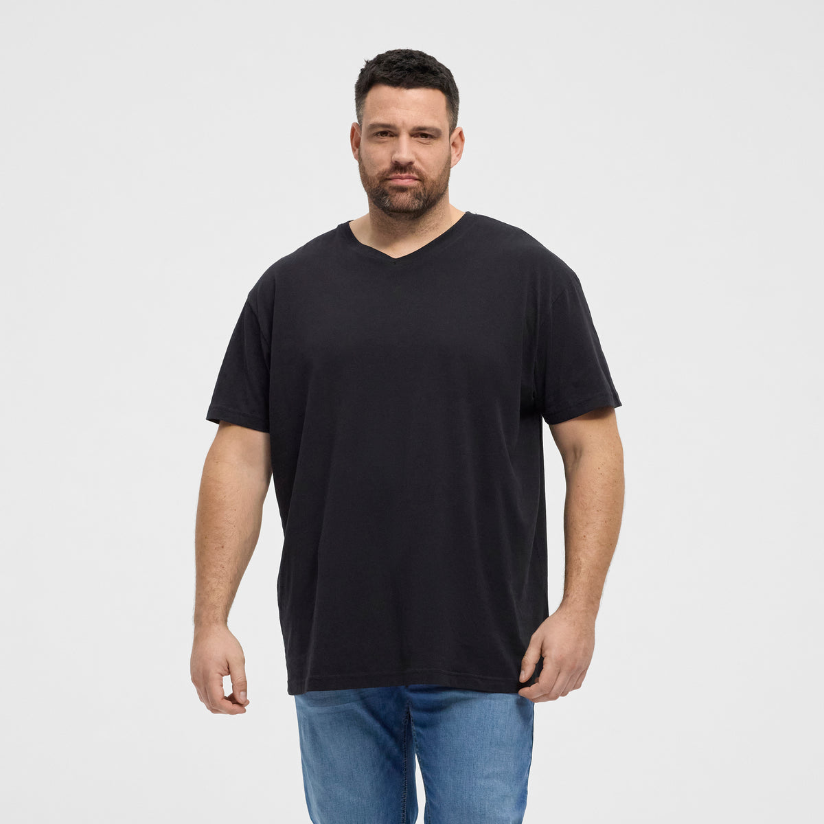 North V-neck Stuttermabolur