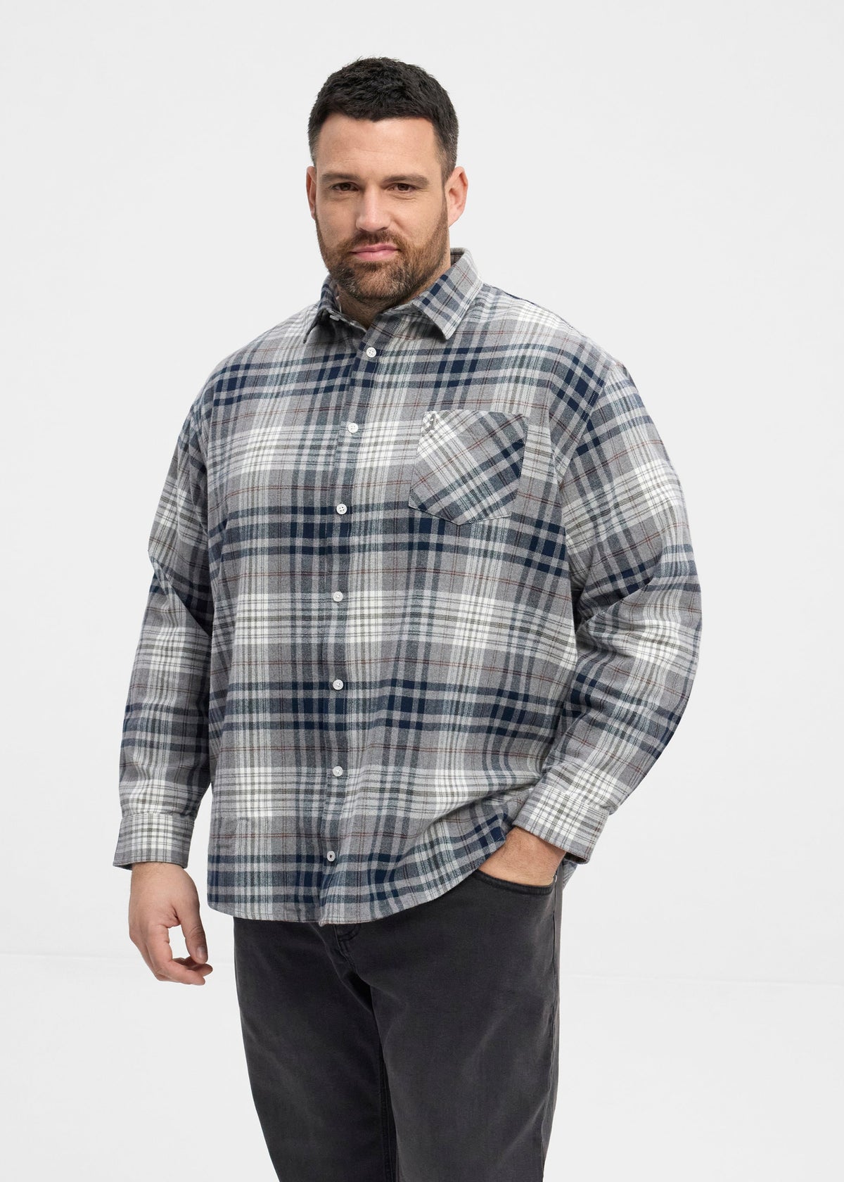 Melange Flannel Skyrta