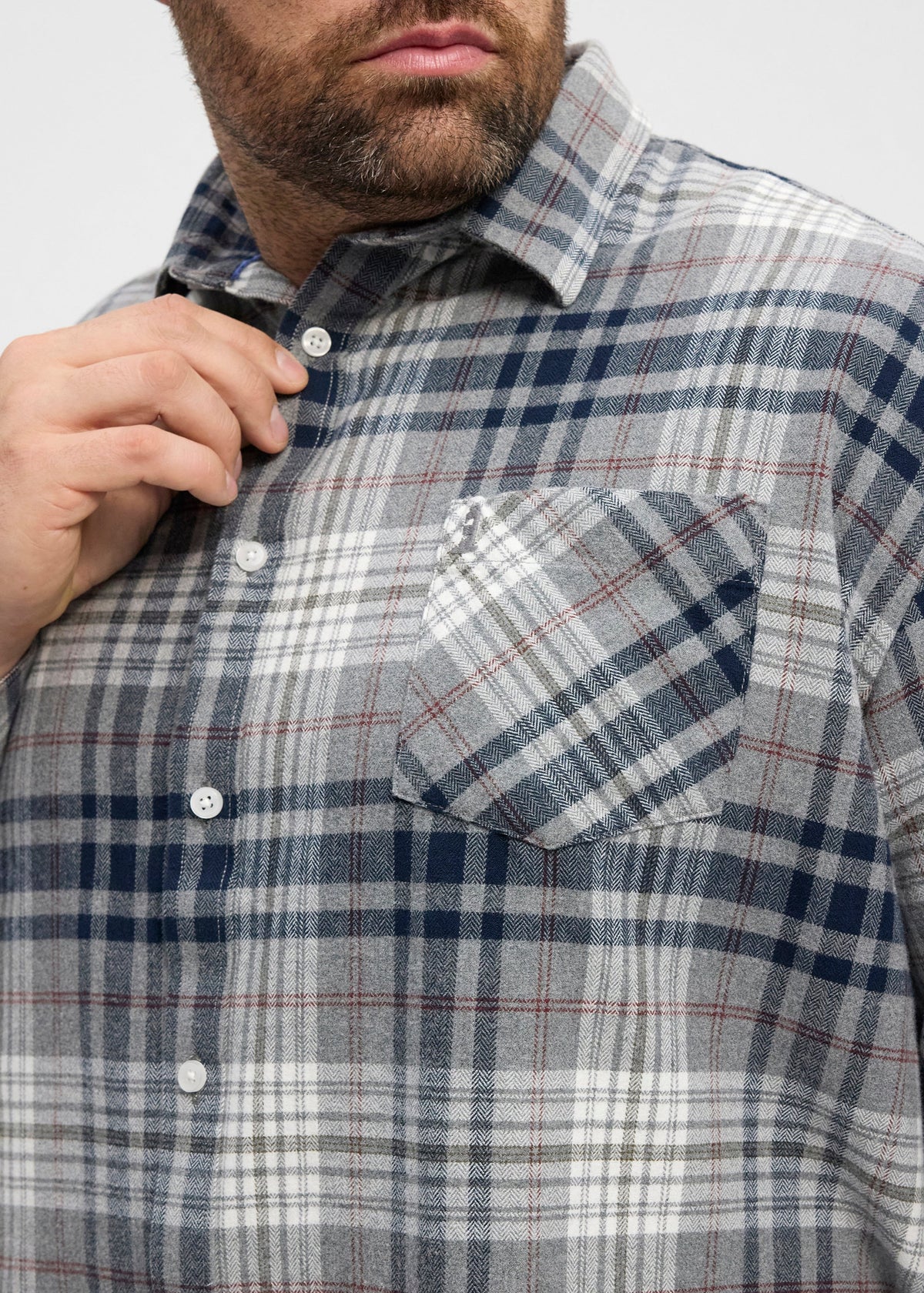 Melange Flannel Skyrta