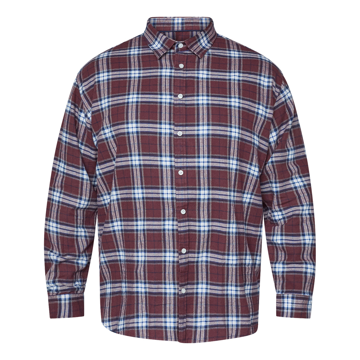 Aubergine Flannel Skyrta