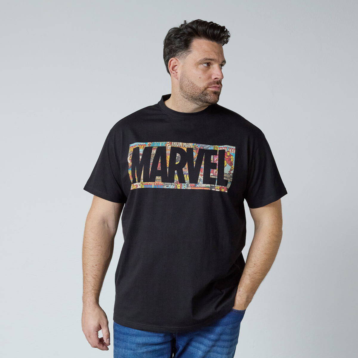 Marvel Logo Stuttermabolur