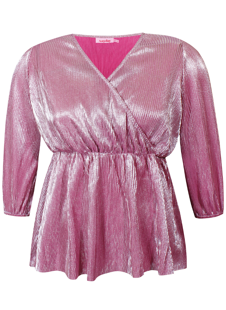 Karolina Plisse Blússa