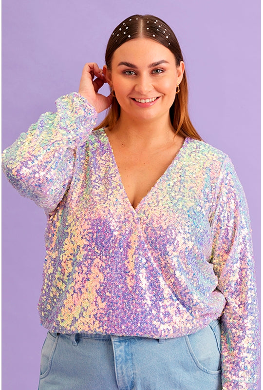 Bjork Pallíettu toppur