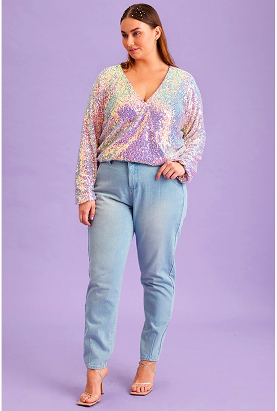 Bjork Pallíettu toppur