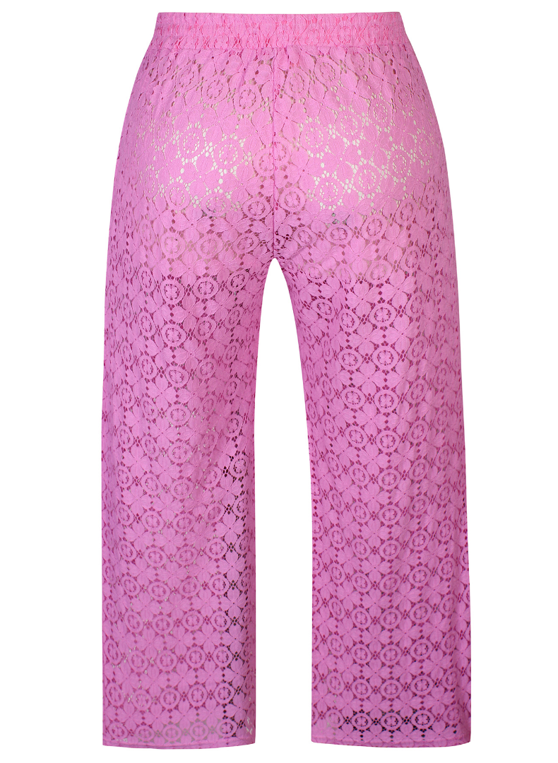 Fuchsia Lace Pants