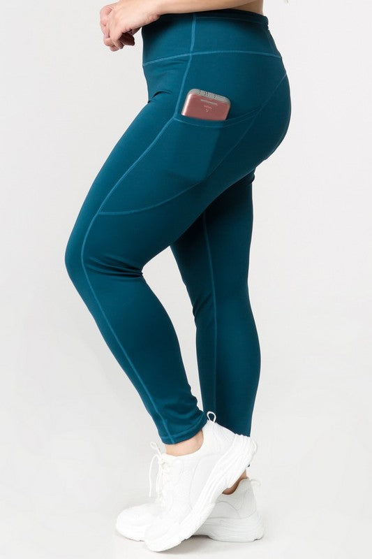 Pocket Active Leggings - Teal