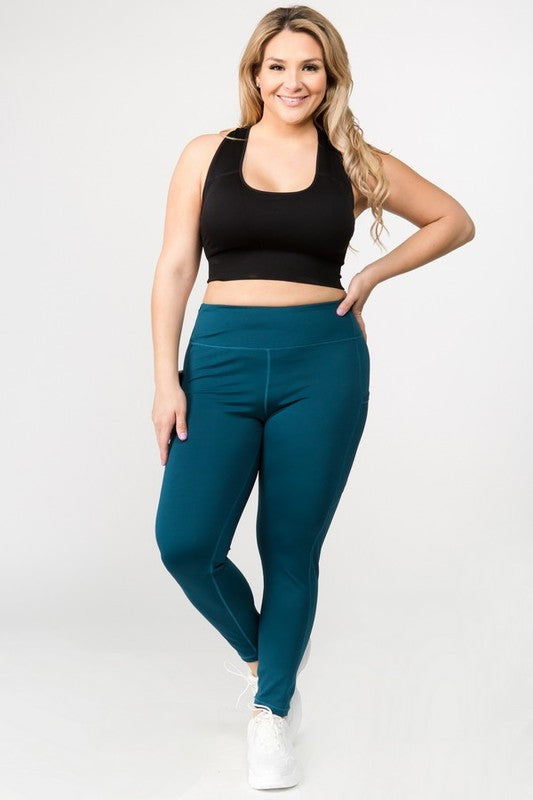 Pocket Active Leggings - Teal