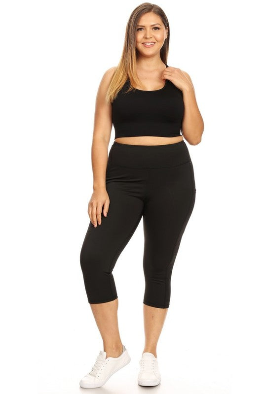 Pocket Active Leggings - Capri
