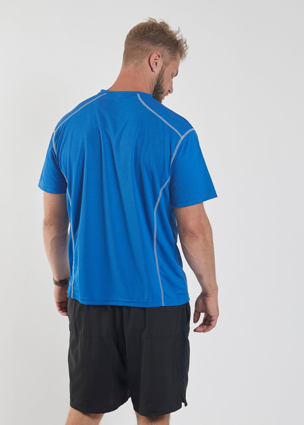 Sport Tech Stuttermabolur - Blár