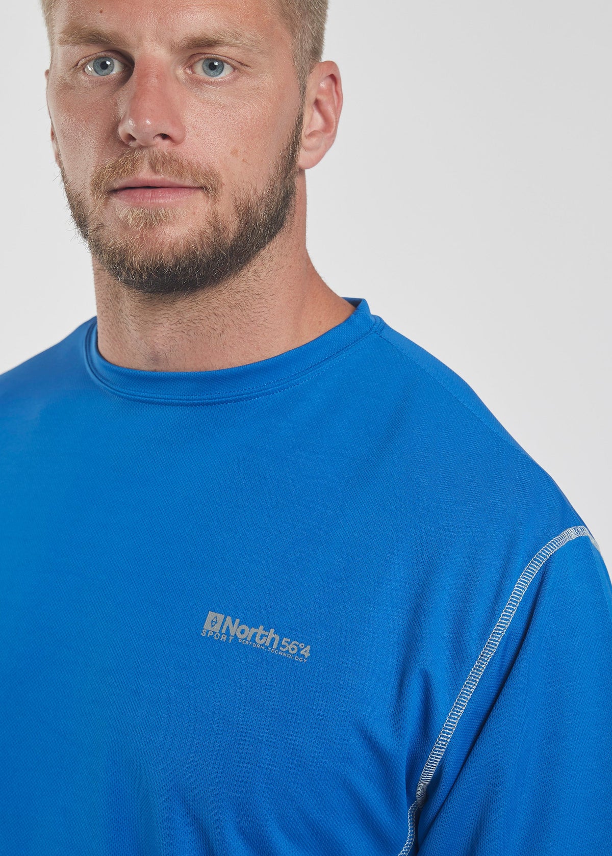 Sport Tech Stuttermabolur - Blár