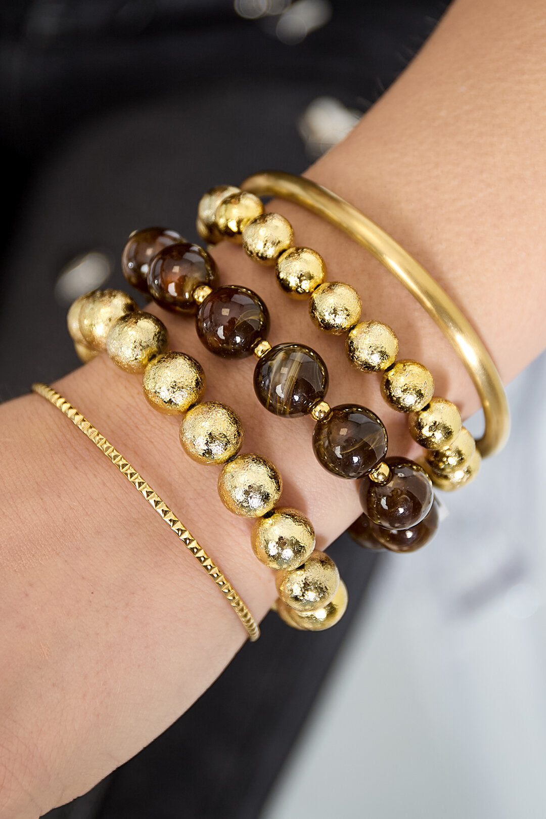 Wood Bead Armband
