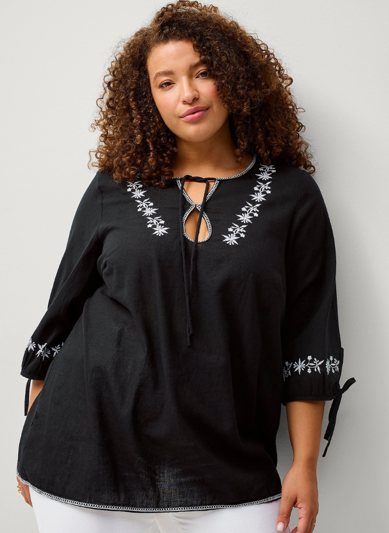 Flex Embroded Blússa