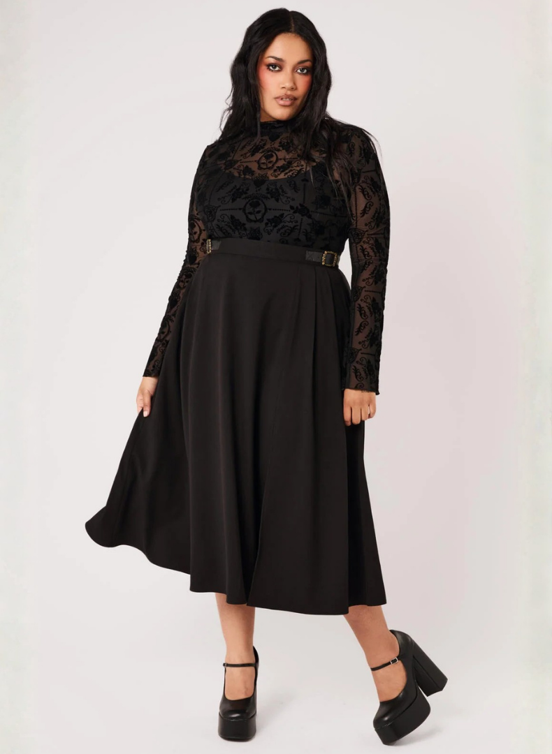 Esme Black Mesh Toppur