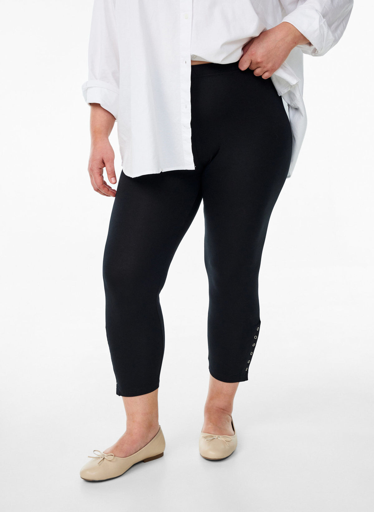 Button Kvartleggings
