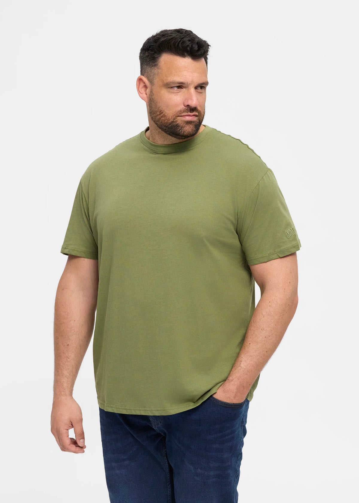 North Basic Stuttermabolur - Olive Green
