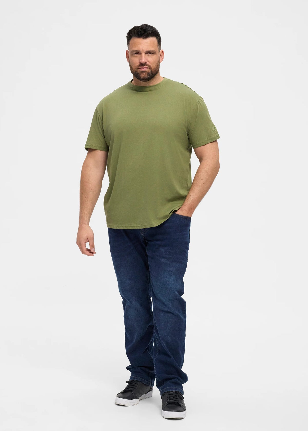 North Basic Stuttermabolur - Olive Green