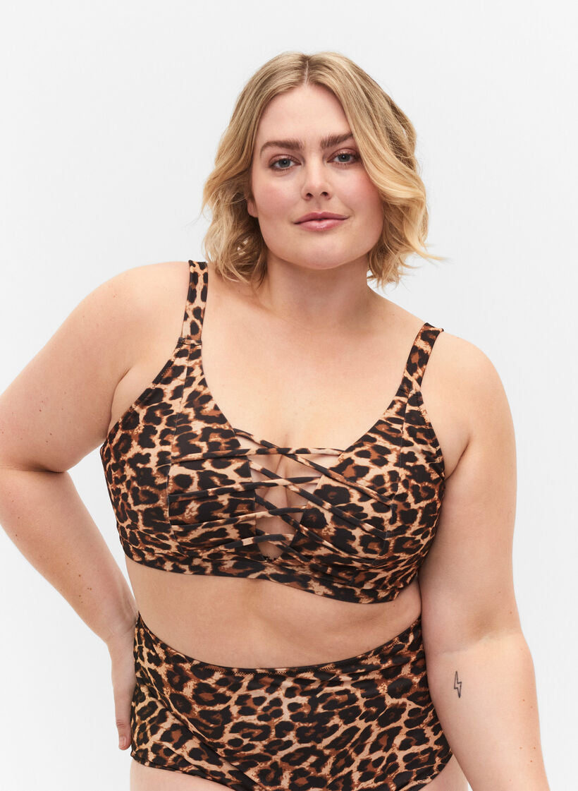 Tris Leopard Bikini Toppur
