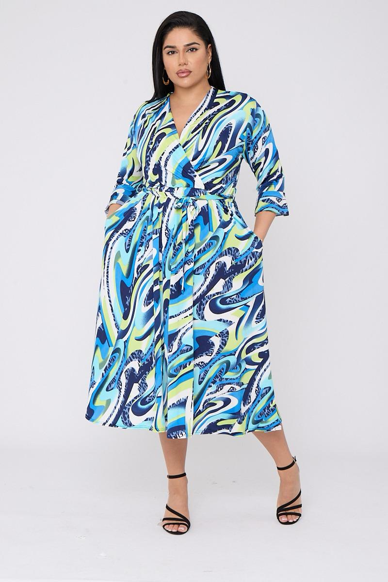 Swirl Pocketful Kjóll