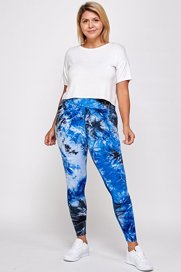 Aqua Blue Active Leggings