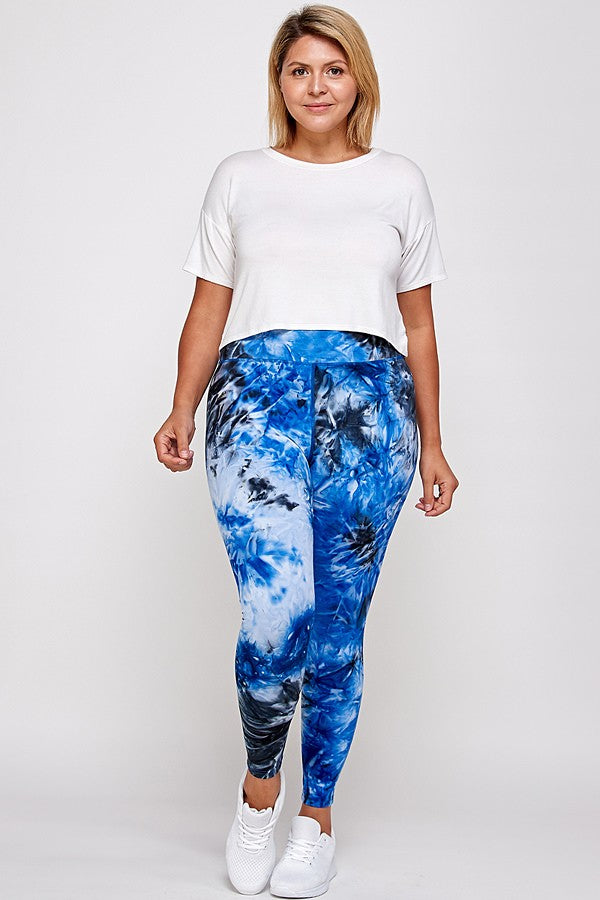 Aqua Blue Active Leggings
