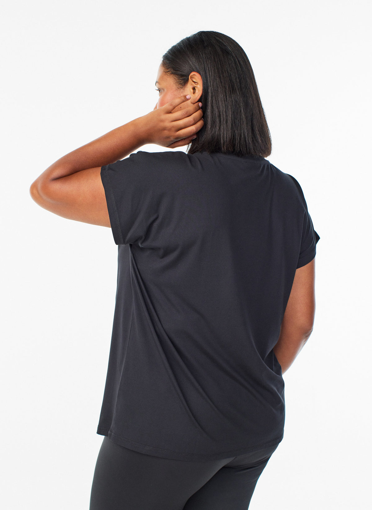 Active O-neck Bolur - Svartur