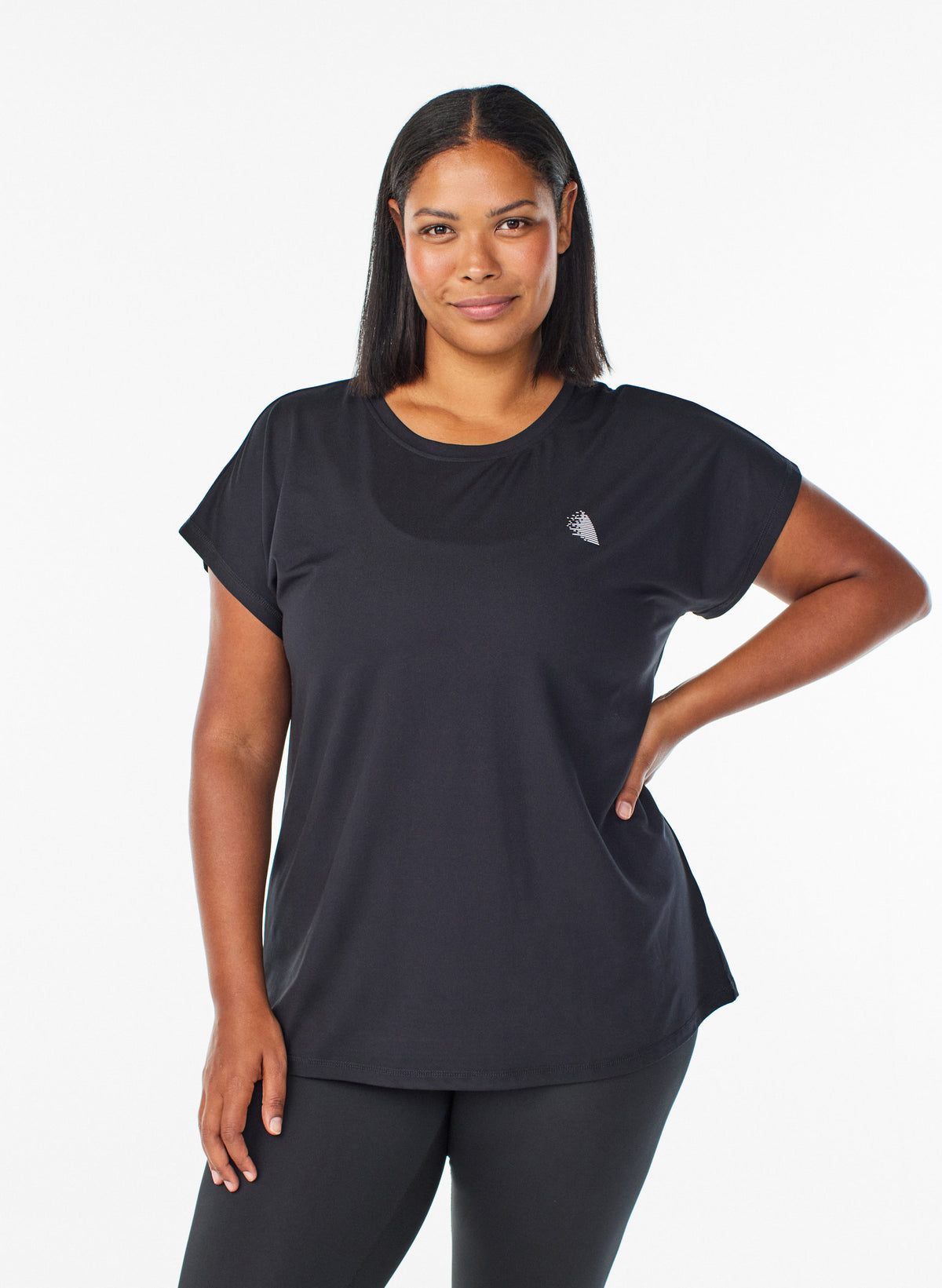 Active O-neck Bolur - Svartur