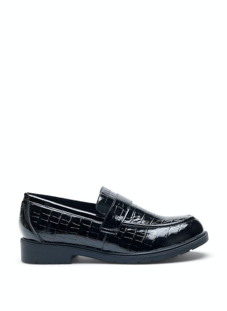 Croco Loafers - Wide Fit