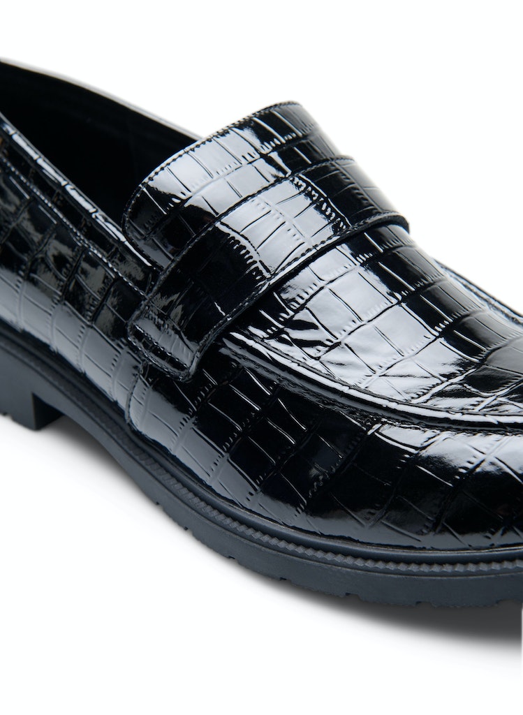 Croco Loafers - Wide Fit