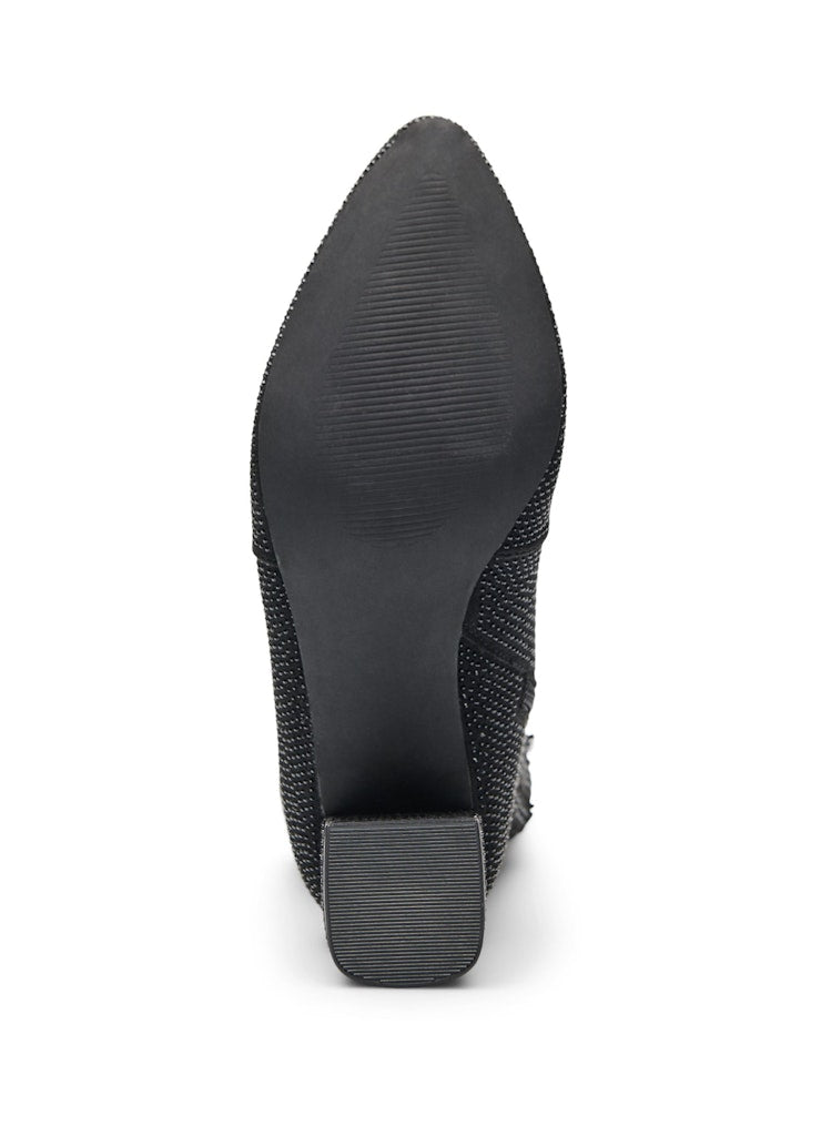 Clara Glitter Booties - Wide Fit