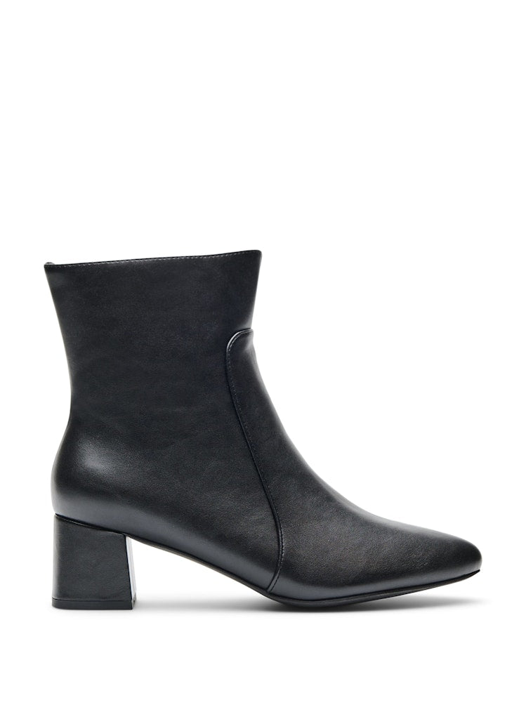 Clara PU Booties - Wide Fit