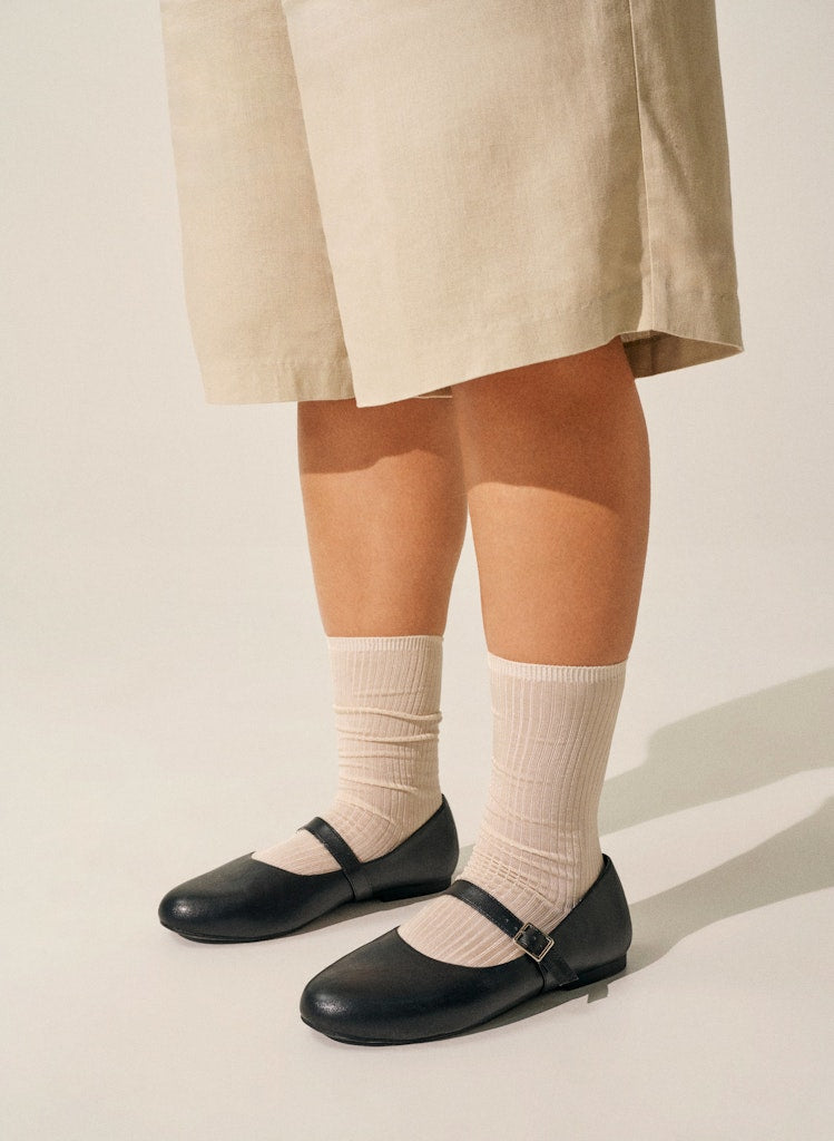 Paula Ballerina Skór - Wide Fit