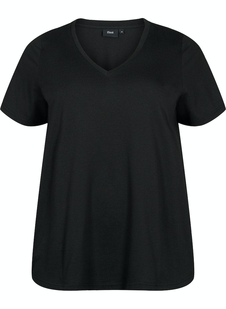 Katja V-neck Stuttermabolur