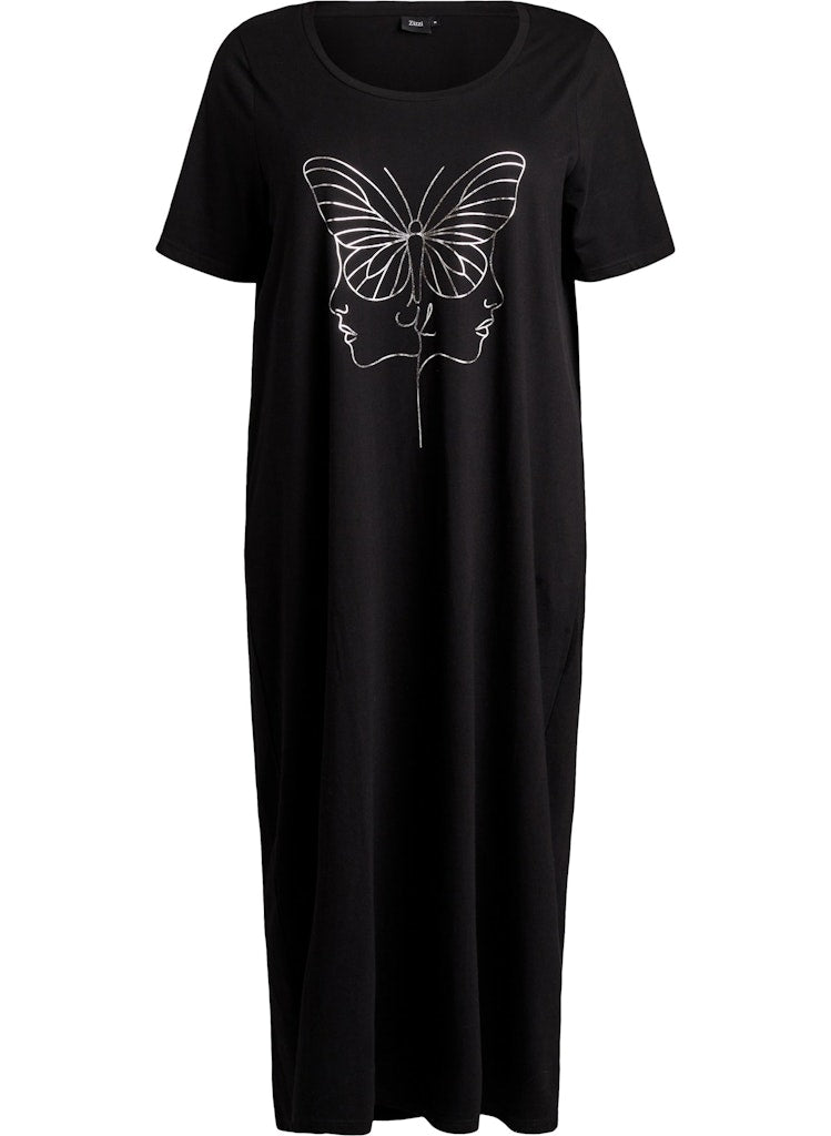 Ally Midi Butterfly Náttkjóll