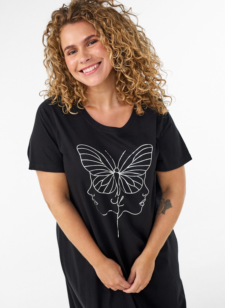 Ally Midi Butterfly Náttkjóll