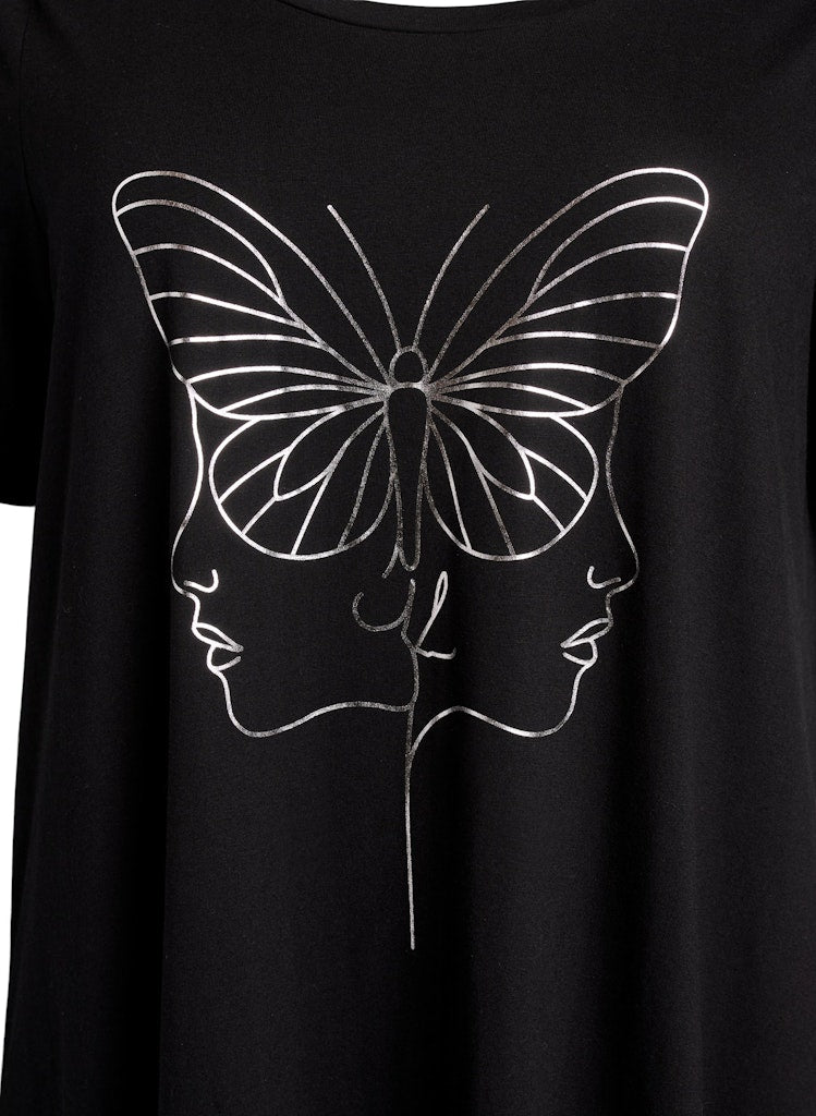 Ally Midi Butterfly Náttkjóll