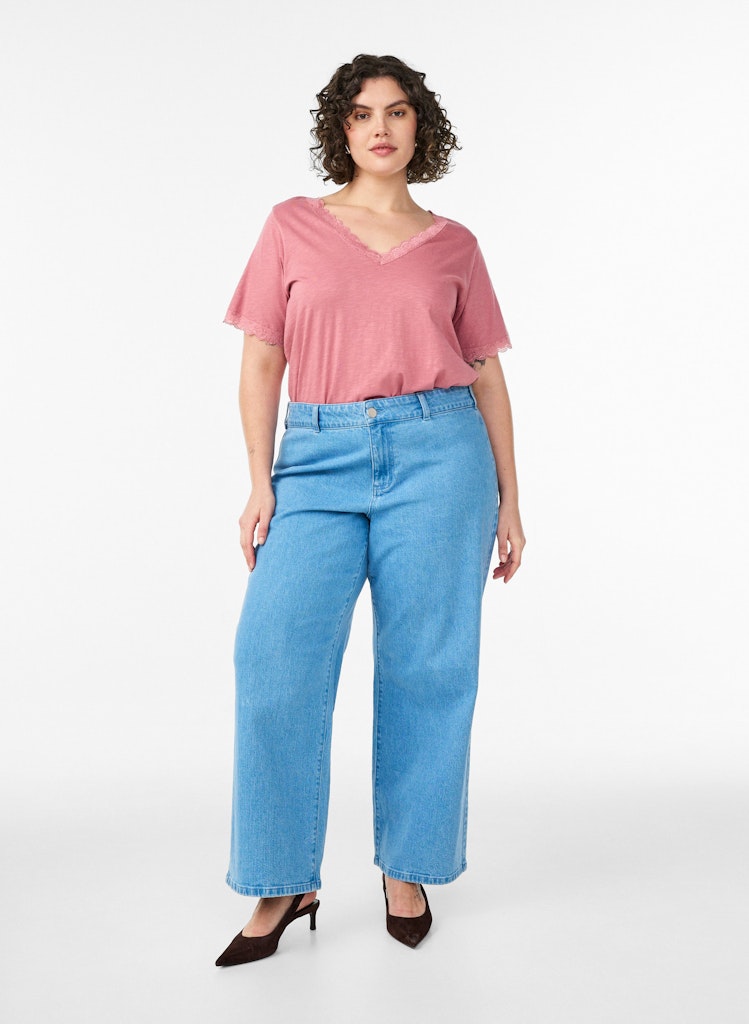 Kamia Lace Stuttermabolur