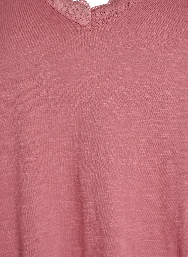 Kamia Lace Stuttermabolur