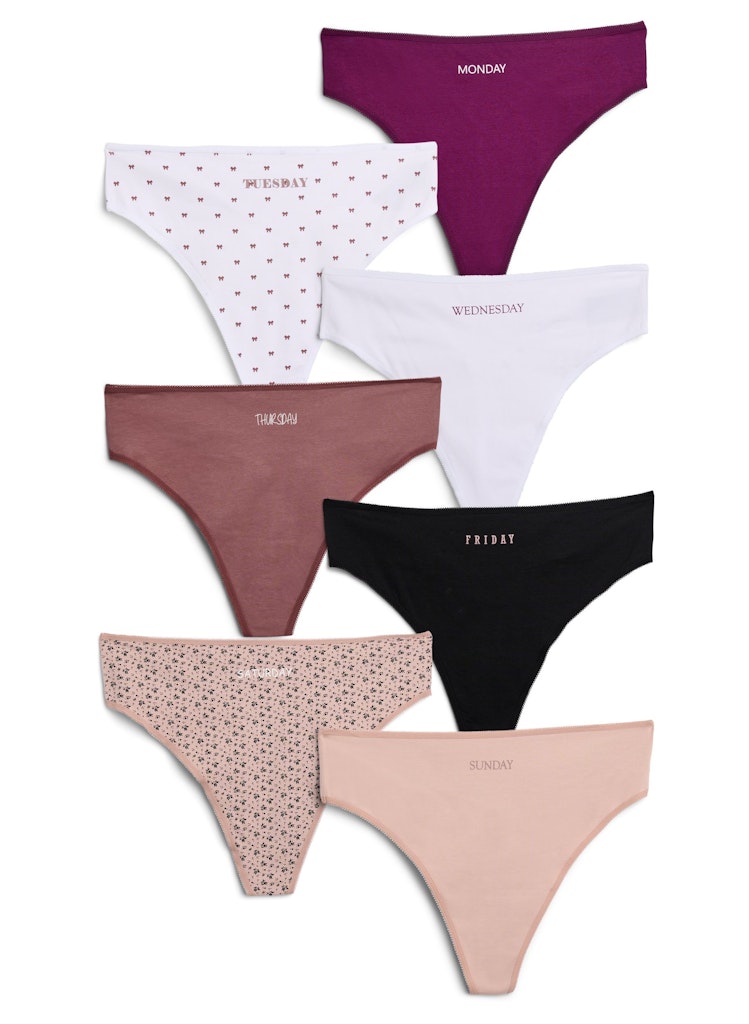 Weekday Thong - 7 í Pakka