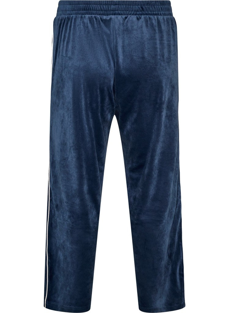 Helena Velúr Buxur - Insignia Blue